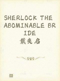 SHERLOCK THE ABOMINABLE BRIDE